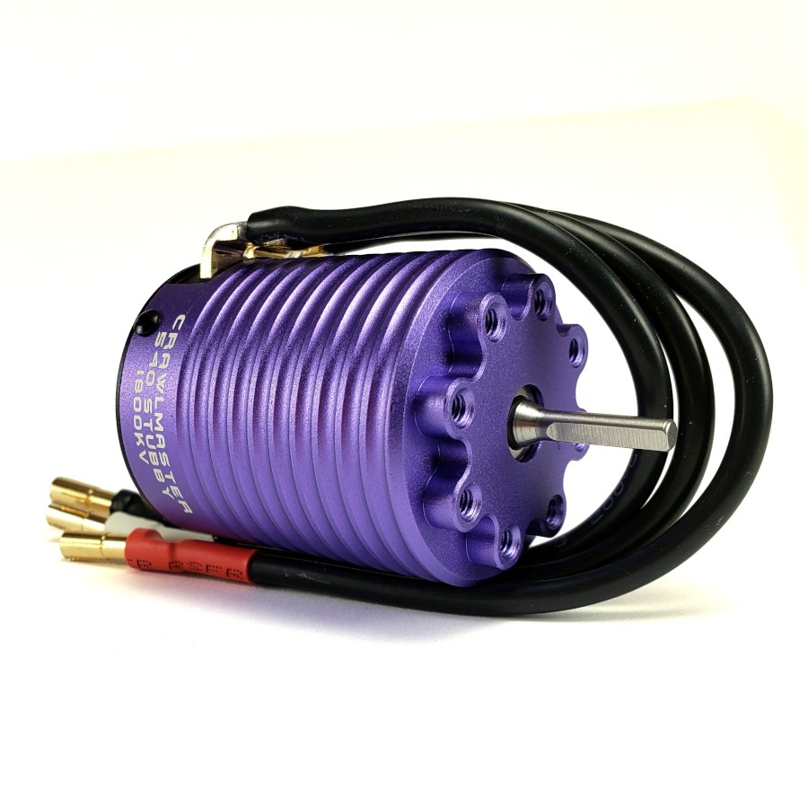 CrawlMaster BL 540 Stubby 10-Pole Sensorless Rock Crawler Motor 1800kv - LE Purple