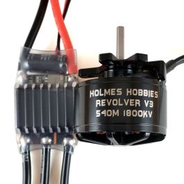 Holmes Hobbies Revolver V3 ブラシレスモーターセット Crawlmaster V3 Revolver ESC/Motor Rock Crawling 540M Combo (1800Kv)